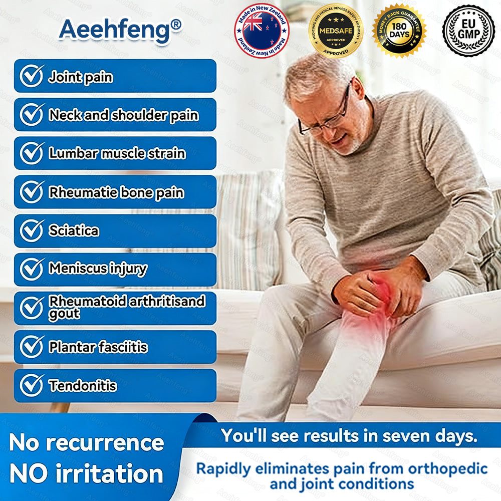 (Aeehfeng®) Only 10 boxes left! Enjoy an extra 30% off today! Clinically proven to relieve arthritis pain, stiffness, and inflammation—just 6 to 10 bottles can cure all types of arthritis. Don't wait another year—act now!